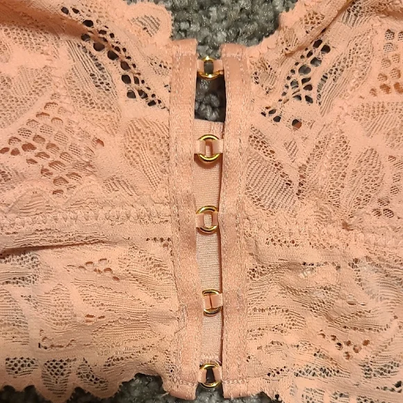 AERIE Lace Bralette in Peach - Picture 2 of 7